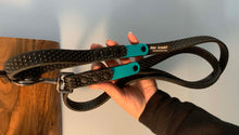 Load image into Gallery viewer, Color Tab+Black "Get a Grip" DAE Lead Leash WIDE (Large/XL Dogs)